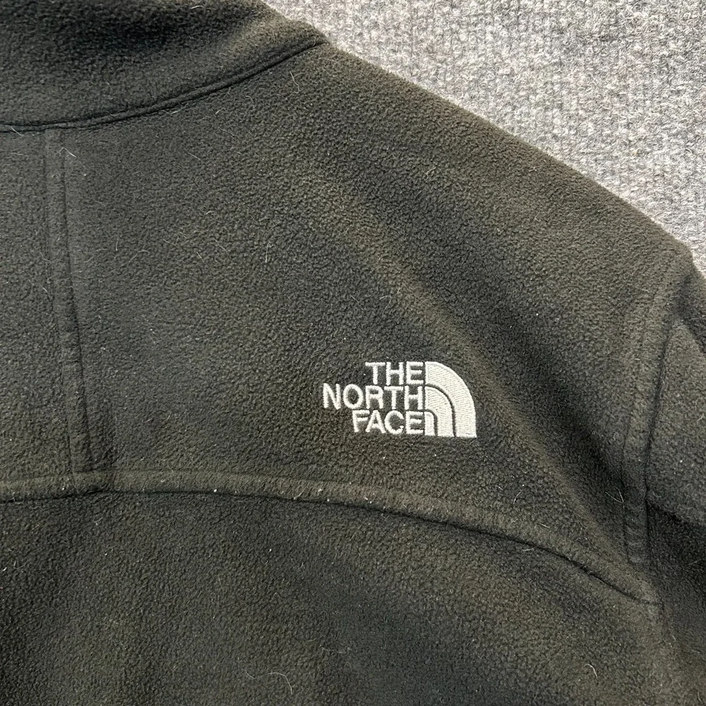The North Face Fleece Full Zip Jacket Men Black  Pockets Outdoor Hiking - Medium